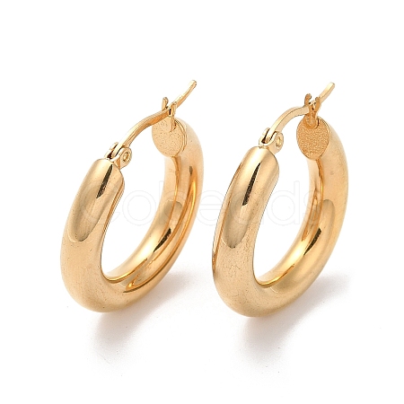 PVD Vacuum Plating 304 Stainless Steel Huggie Hoop Earrings for Women EJEW-Q767-01A-G-1