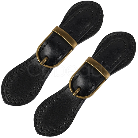 CutHollow 2Pcs Leather Toggle Buckle AJEW-CL0001-26A-1