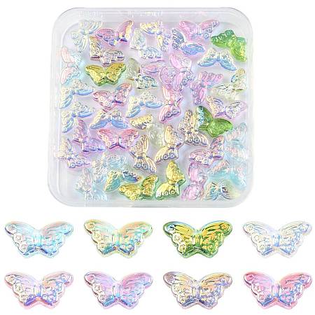 50Pcs 8 Colors Transparency Electroplate Glass Beads Set GLAA-FS0002-39-1
