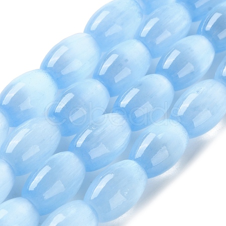 Macaron Color Natural Selenite Beads Strands X1-G-B102-A01-07-1