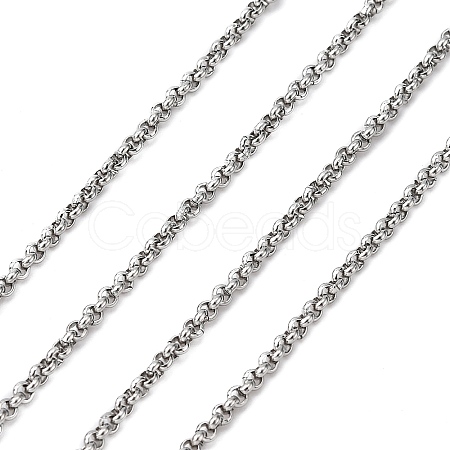 Tarnish Resistant 304 Stainless Steel Rolo Chains CHS-K001-99D-1
