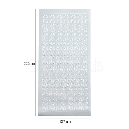 Letter PVC Adhesive Waterproof Stickers Self-Adhesive Stickers PW-WGB281D-04-1
