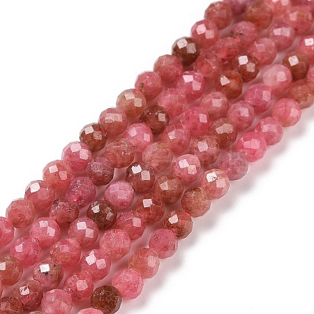 Natural Rhodonite Beads Strands G-C009-A18-1