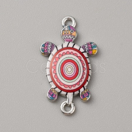 Alloy Enamel Connector Charms ENAM-WH0061-47G-1