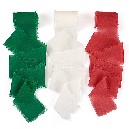 3 Rolls 3 Colors Polyester Ribbon OCOR-TA0003-28B-1