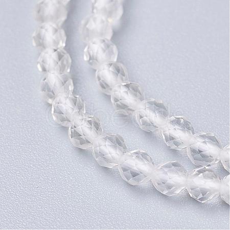 Natural Quartz Crystal Beads Strands G-D166-A-3mm-1