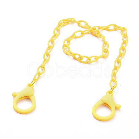 Personalized ABS Plastic Cable Chain Necklaces NJEW-JN03310-04-1