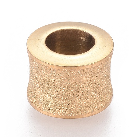 201 Stainless Steel Textured Beads STAS-M003-12G-1