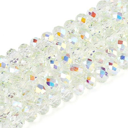 Transparent Glass Beads Strands EGLA-N016-4mm-06-1