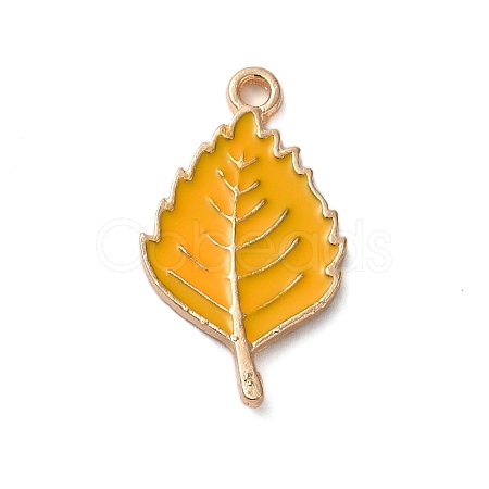 Thanksgiving Day Theme Alloy Enamel Pendants ENAM-M002-03G-06-1