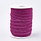 Single Face Velvet Ribbon, Magenta, 3/8 inch(9.5~10mm), about 50yards/roll(45.72m/roll)