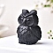 Natural Obsidian Ornament Home Desktop Decoration Craft, Owl, 60mm