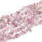 Natural Madagascar Rose Quartz Beads Strands, Chips, 6~11x5~9x2~6mm, Hole: 0.5mm, about 223pcs/Strand, 80~81cm