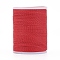 Round Waxed Polyester Cord, Taiwan Waxed Cord, Twisted Cord, Red, 1mm, about 12.02 yards(11m)/roll