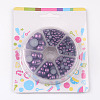 1Box ABS Plastic Imitation Pearl Dome Cabochons SACR-JP0001-47-3