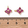 SHEGRACE Brass Cubic Zirconia Charms XGRQ4H893-680G-C-3