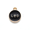 Alloy Enamel Pendants ENAM-S124-01A-08G-3