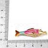 Brass Enamel Pendants KK-L255-03G-B03-3