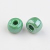 6/0 Opaque Colors Lustered Round Glass Seed Beads X-SEED-A012-4mm-127-2