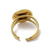 Ion Plating(IP) 304 Stainless Steel Cuff Ring Settings LS-STAS-E202-02A-G-4