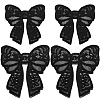 4Pcs 2 Styles Polyester Embroidery Iron on Clothing Patches PATC-GF0001-51B-1
