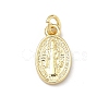 Religion Brass Pendants KK-P345-53G-02-1