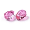 Transparent Glass Charms GLAA-L027-L04-2