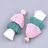 Polycotton(Polyester Cotton) Tassel Pendant Decorations FIND-T018-23-2
