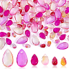 AHADERMAKER 120Pcs 6 Colors Transparent Glass Charms GLAA-GA0001-82-1