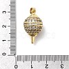 Brass Micro Pave Cubic Zirconia Pendants KK-Z137-10G-3