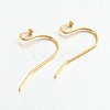 Brass Earring Hooks for Earring Designs X-KK-M142-01G-RS-1