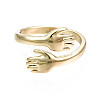 Brass Cuff Rings RJEW-Q161-019-NF-2