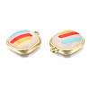 Resin Pendants PALLOY-N161-005-NR-4