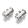 Tarnish Resistant 201 Stainless Steel Slide Lock Clasps STAS-S079-157P-1