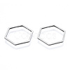Non-Tarnish 201 Stainless Steel Linking Rings STAS-N090-T13-1-3
