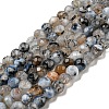 Natural Fire Crackle Agate Bead Strands X-G-R344-4mm-24-2