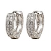 Brass Micro Pave Clear Cubic Zirconia Hoop Earrings EJEW-S277-09P-A-4