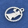 Twelve Constellations Alloy Pendants PALLOY-Q006-01B-S-2