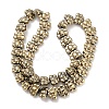 Electroplated Synthetic Non-magnetic Hematite Beads Strands G-Z032-D02-05E-2