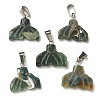 Natural Indian Agate Pendants G-Z067-01P-08-2