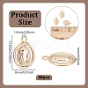 50Pcs Brass Charms KK-UN0005-68-3