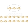 Heart Handmade Brass Glass Link Chains CHC-M024-04G-03-2