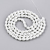 Baking Paint Pearlized Glass Pearl Bead Strands X-HY-T002-01A-01-1