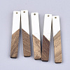 Resin & Walnut Wood Big Pendants RESI-S358-39G-1