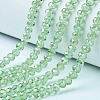 Electroplate Glass Beads Strands EGLA-A034-T4mm-B17-1