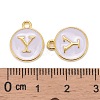 Golden Plated Alloy Charms X-ENAM-S118-01Y-3