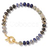 Natural & Synthetic Mixed Gemstone Beads Stretch Bracelets PW-WG8CB33-04-1