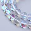 Synthetic Moonstone Beads Strands G-R375-6mm-B13-1