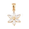 316 Surgical Stainless Steel & Clear Cubic Zirconia Pendants STAS-A137-01A-G-1