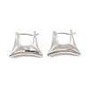 Brass Bag Shape Hoop Earrings for Women EJEW-E275-07P-1